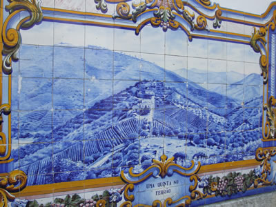 Azulejo azul, estación de Pinhao