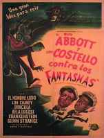 Poster Abbott y Costello Contra los Fantasmas
