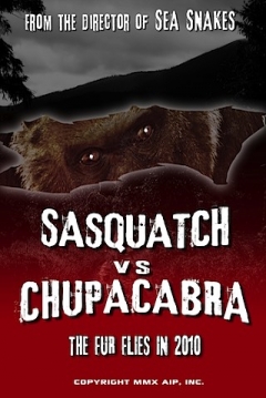 Poster Sasquatch vs Chupacabras