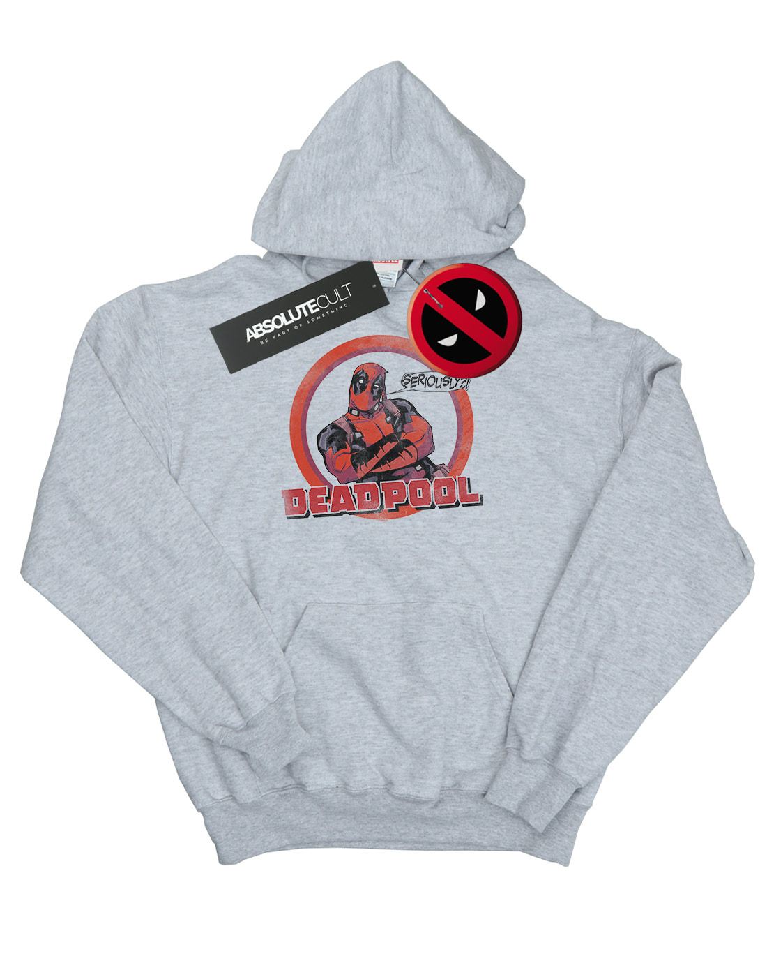 Marvel garçons Deadpool sérieusement Speech Bubble à Capuche