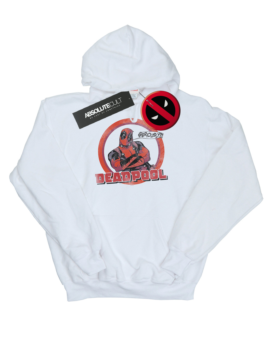 Marvel garçons Deadpool sérieusement Speech Bubble à Capuche