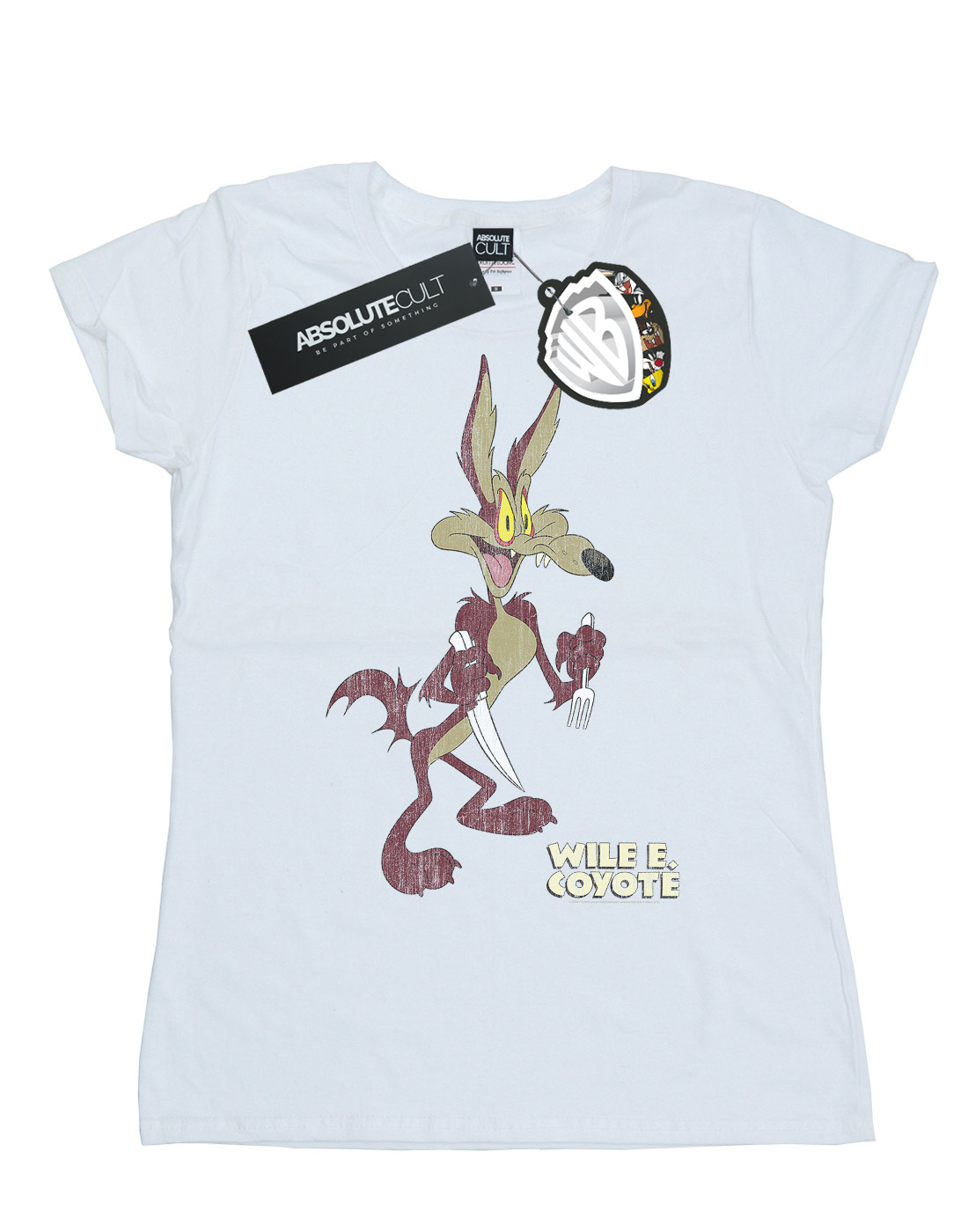 LOONEY TUNES femme Wile E Coyote effet vieilli T-Shirt
