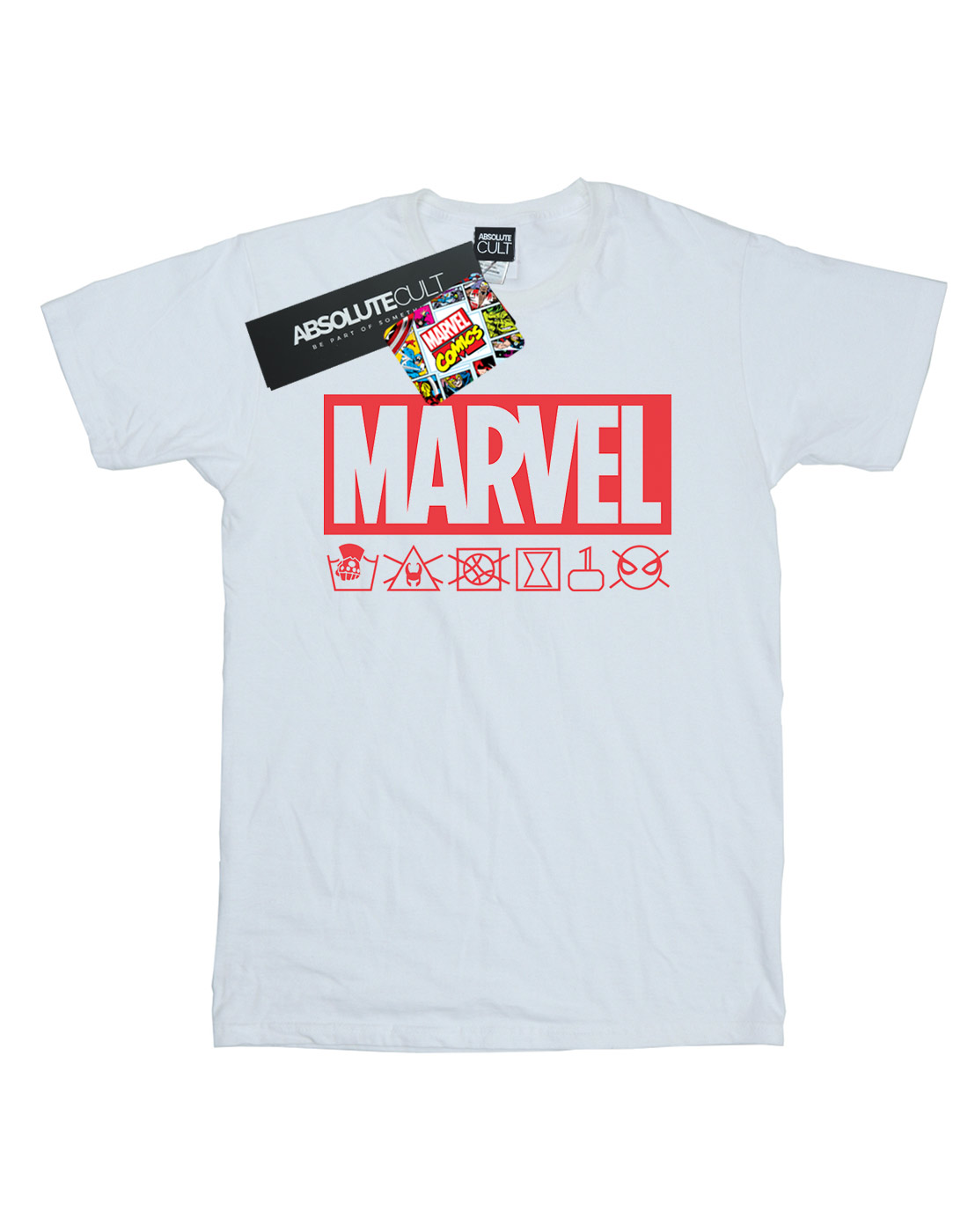 Marvel Damen Logo Wash Care Boyfriend Fit T-Shirt
