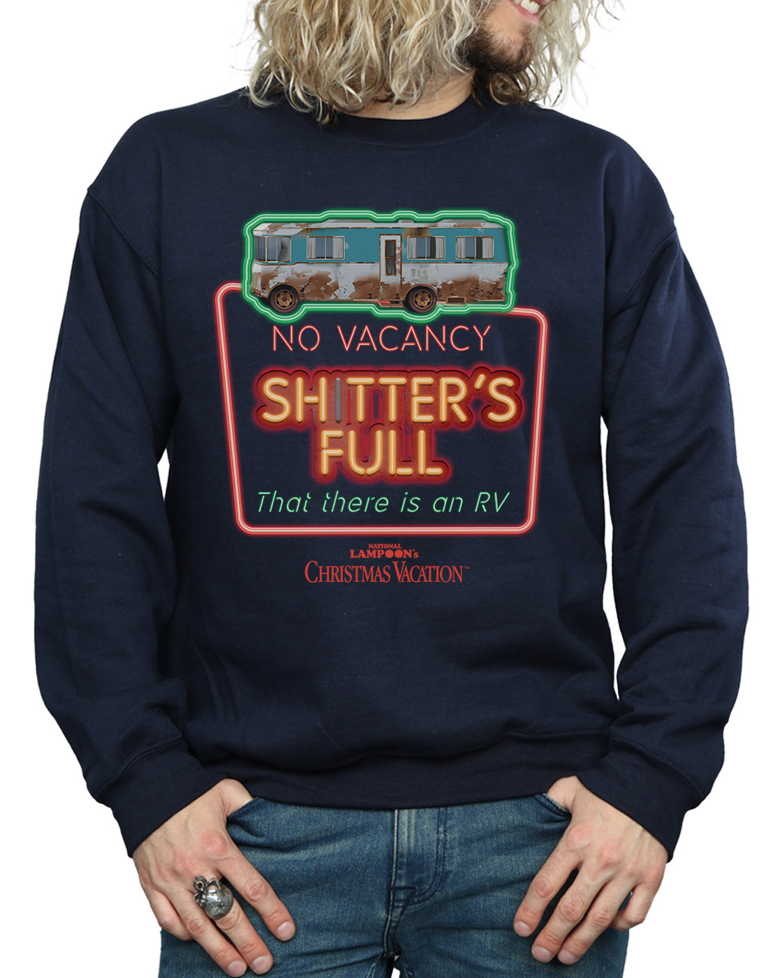 National Libelle/'s Christmas Vacation Men/'s no vacance Sweat