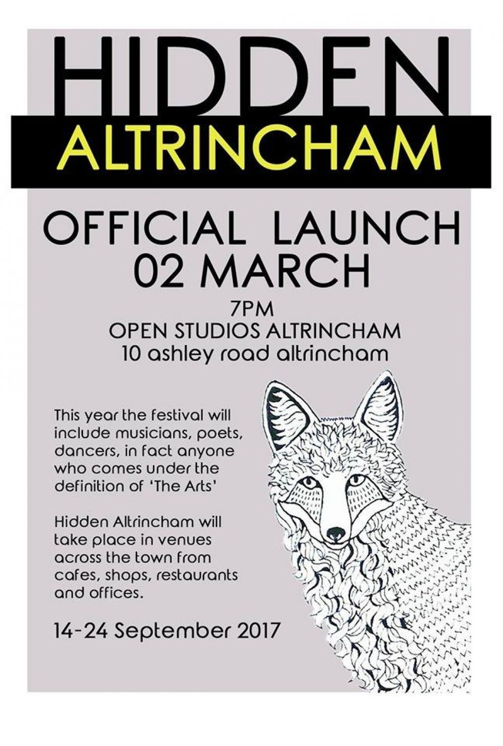 Hidden Altrincham arts festival seeks artists, volunteers and sponsors