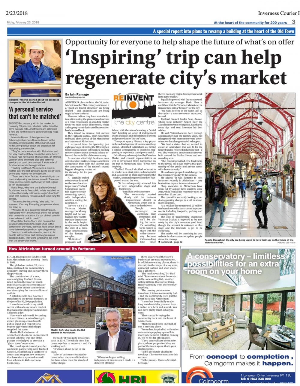 Inverness delegation visits Altrincham for inspiration from 'vibrant' town centre