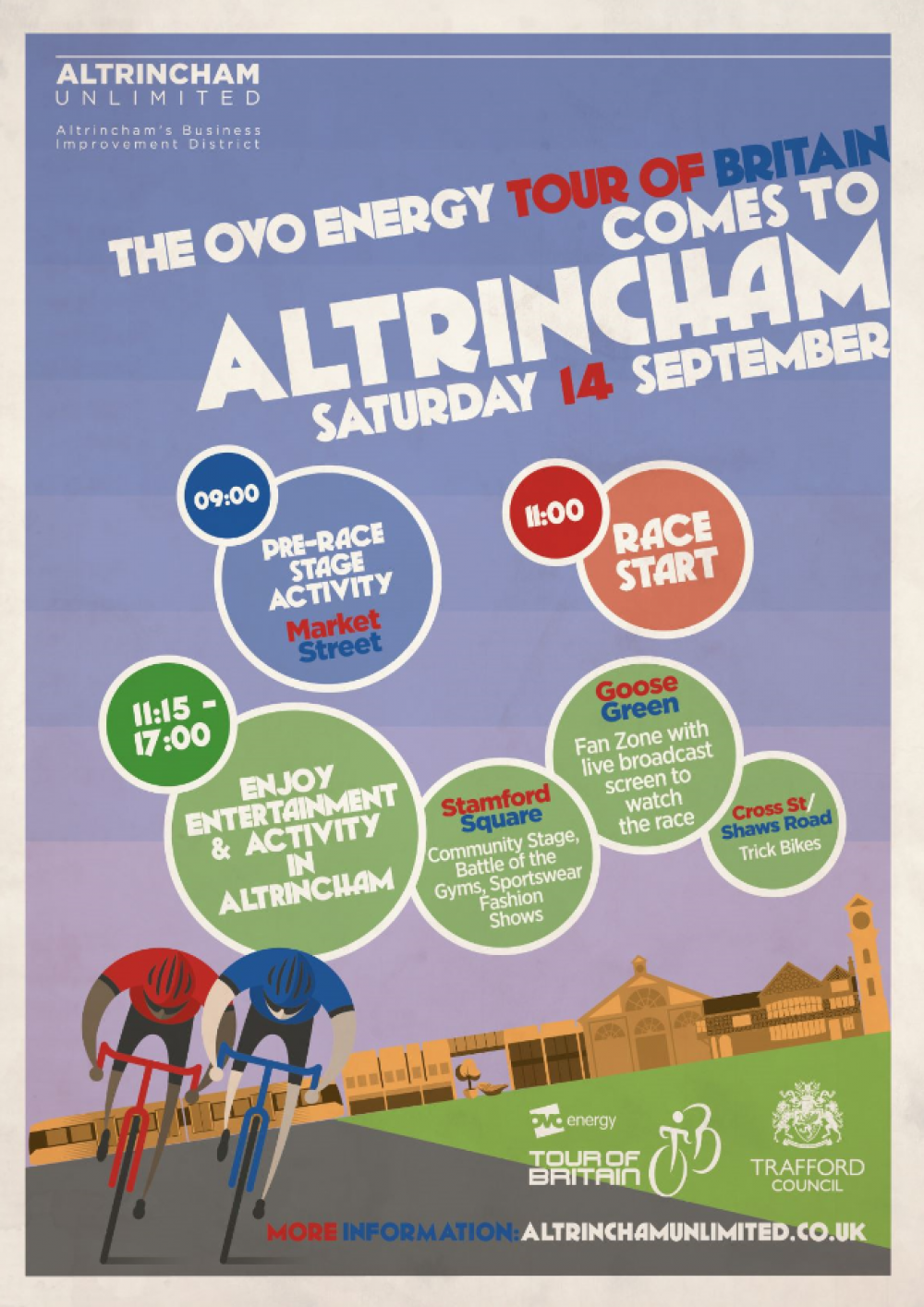 What’s On when the OVO Energy Tour of Britain comes to Altrincham