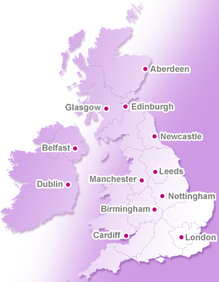 Map of the UK