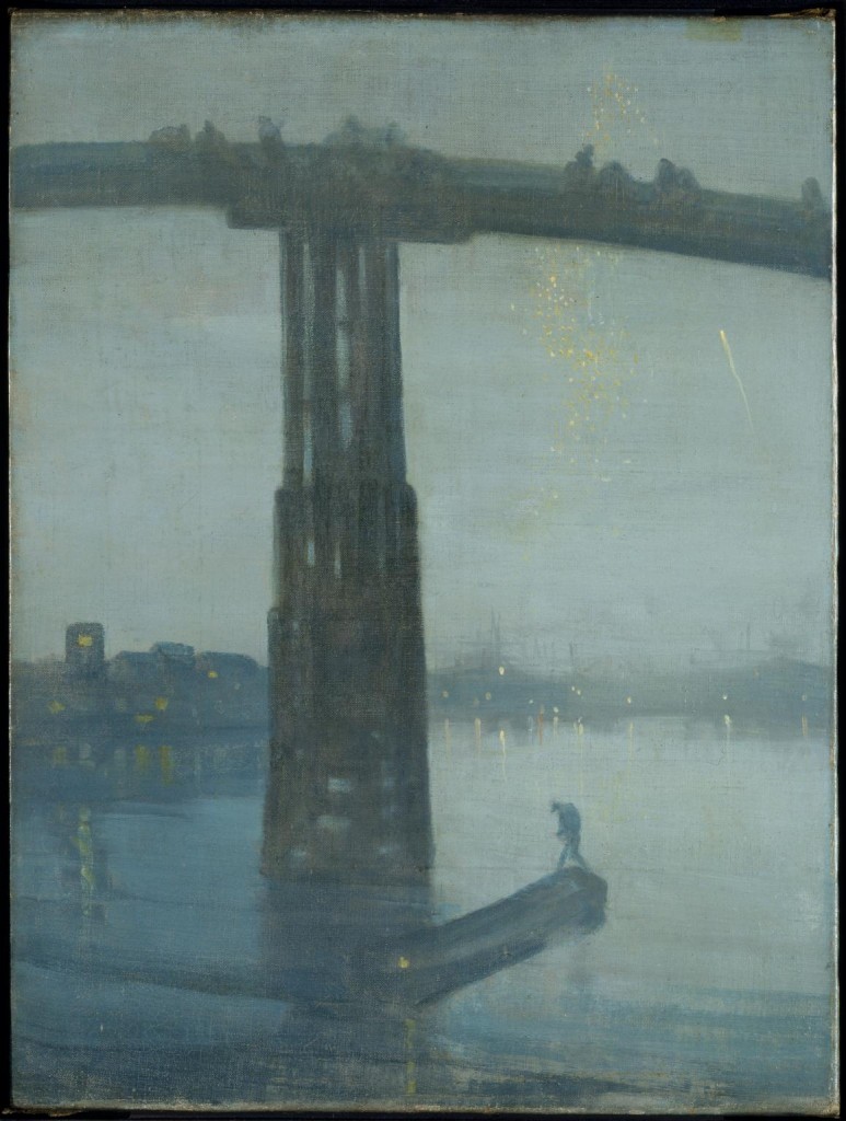 Nocturne: Blue and Gold - Old Battersea Bridge c.1872-5 James Abbott McNeill Whistler 1834-1903 Presented by the Art Fund 1905 http://www.tate.org.uk/art/work/N01959
