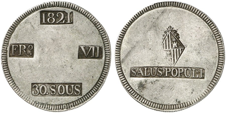 30 sous 1821