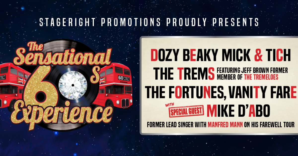 The Sensational 60s Experience 2024 Buxton Opera House