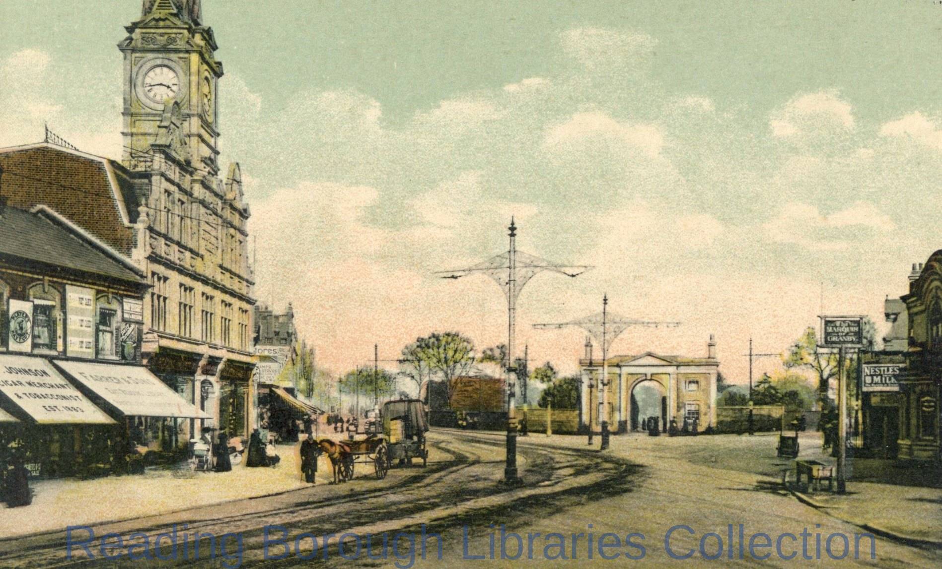 London Road, Reading, looking eastwards from Cemetery Junction London Road, Reading, looking eastwards from Cemetery Junction