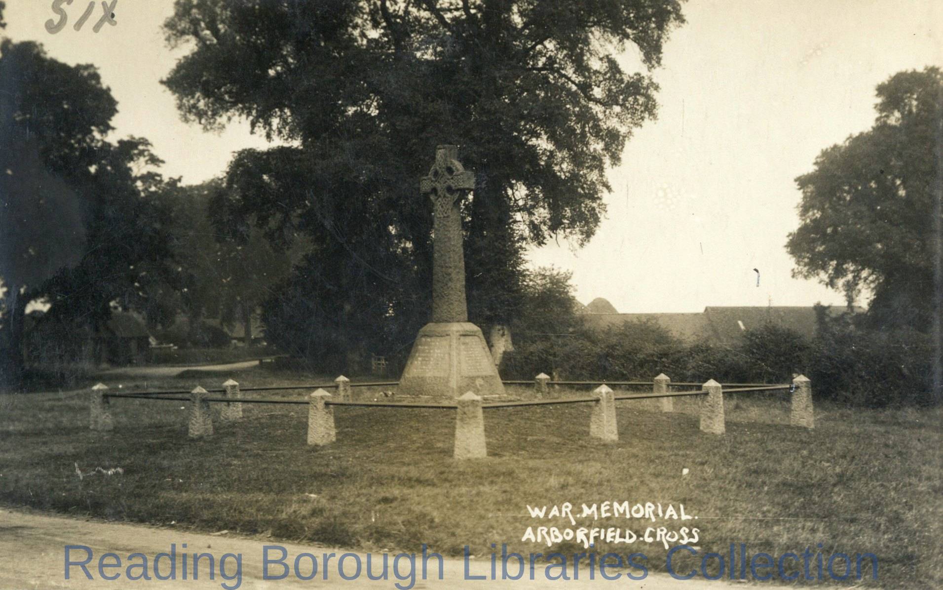 War memorial at Arborfield Cross, 1930. War memorial at Arborfield Cross, 1930.