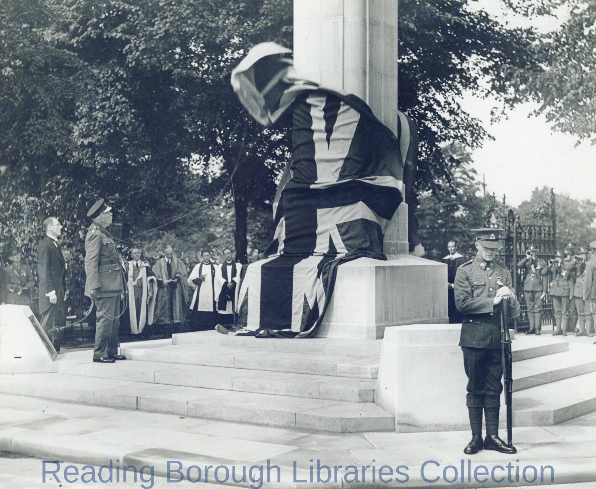 Unveiling of the Reading and Berkshire War Memorial, 27 July 1932. Unveiling of the Reading and Berkshire War Memorial, 27 July 1932.