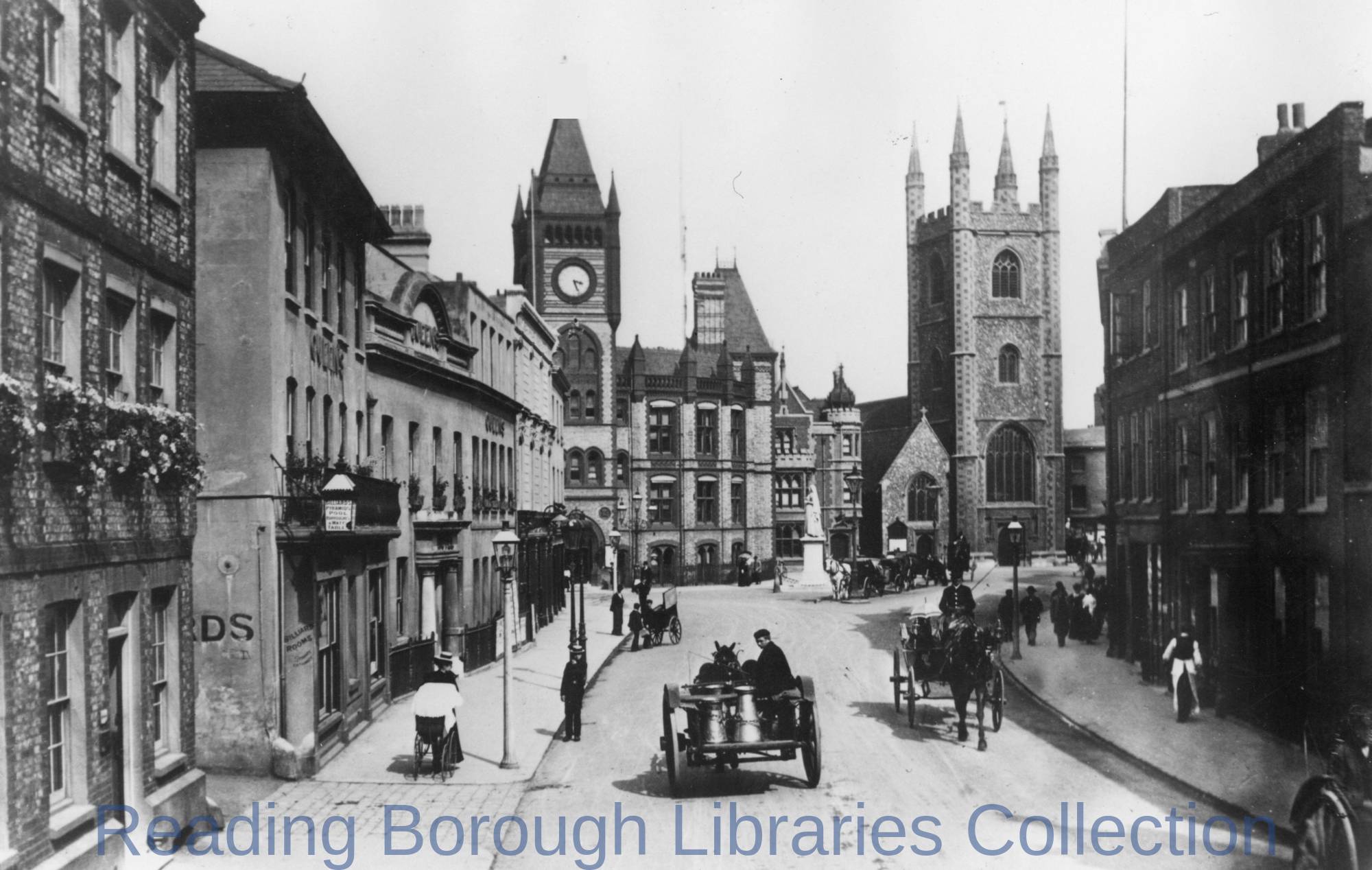 Friar Street, Reading. East end. Friar Street, Reading. East end.