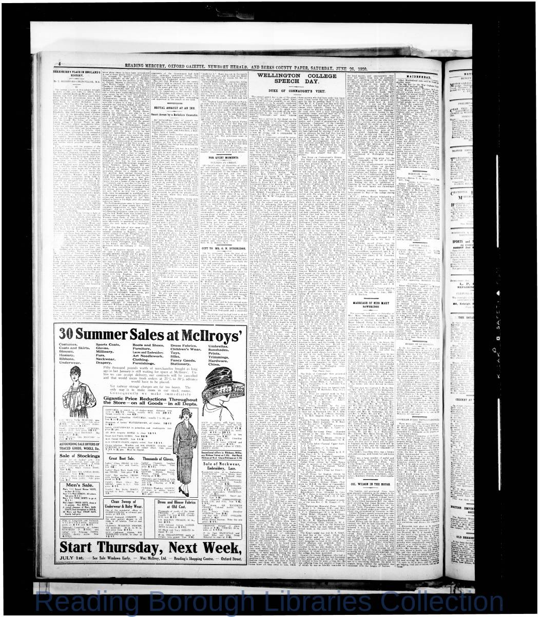 +Reading Mercury Oxford Gazette Saturday, June 26, 1920. Pg 4 +Reading Mercury Oxford Gazette Saturday, June 26, 1920. Pg 4