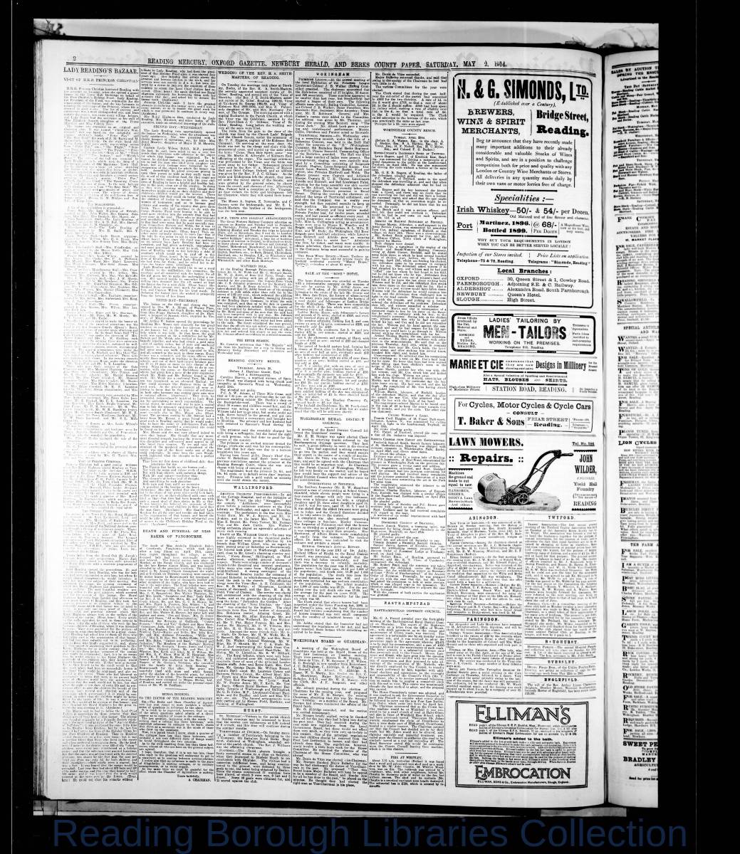 Reading Mercury Oxford Gazett Saturday, May2, 1914. Pg 2 Reading Mercury Oxford Gazett Saturday, May2, 1914. Pg 2