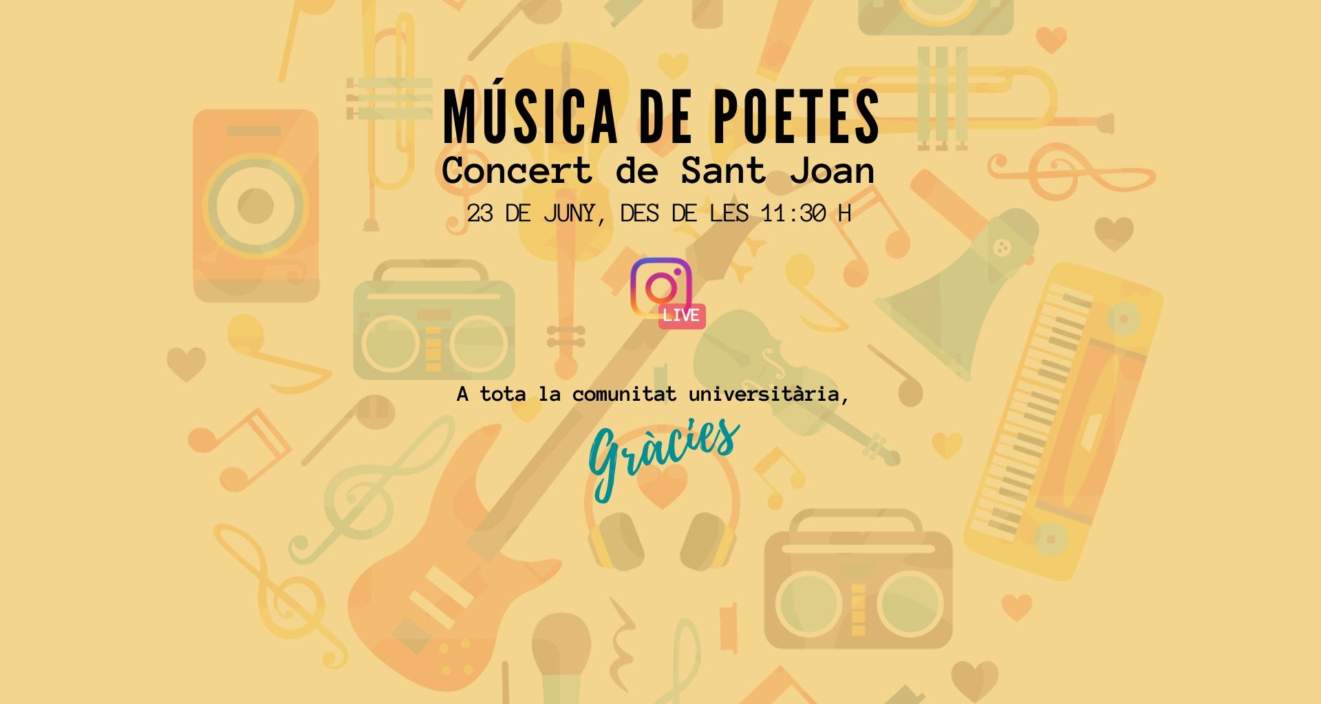 Concert de Sant Joan. Música de poetes