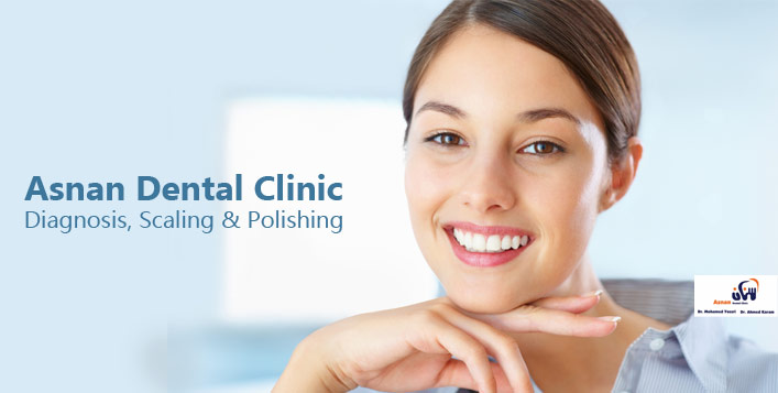 Dental scaling and polishing at Asnan Dental