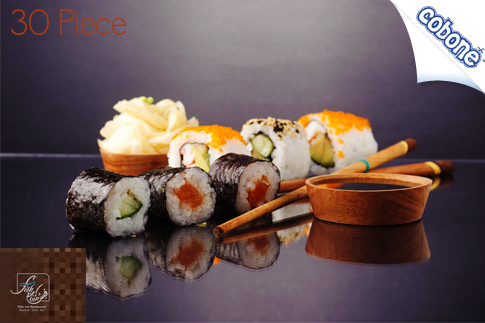 Have seafood’s luxury dish with a set menu of 30 delicious pieces of sushi at Fish Inn Restaurant for EGP 140 (Value EGP 280) –Get 20% off ordering extra pieces! 