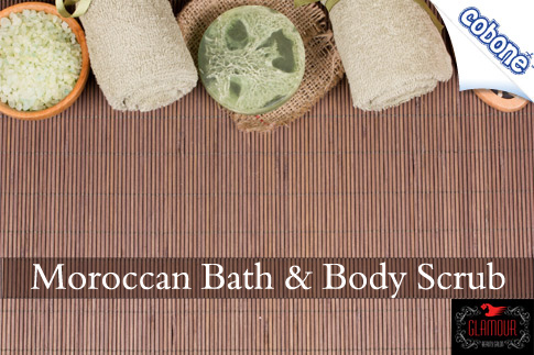 Exfoliate your skin and rejuvenate your body with a Moroccan bath and body scrub at Glamour Beauty Salon for EGP 120 (Value EGP 250) – Regain your confidence and shine with beauty and glamour!