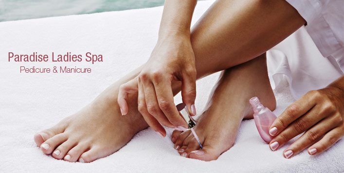 Nails done and facial at Paradise Ladies Spa