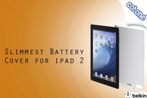 2 in 1 cover with built in charger for iPad 