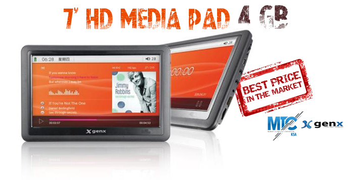 7’’ HD 4 GB Media Pad from MTC