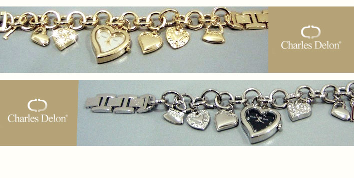 Designer Heart-Shaped Diamond Watch