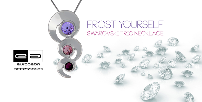 Sophisticated Swarovski Trio Necklace