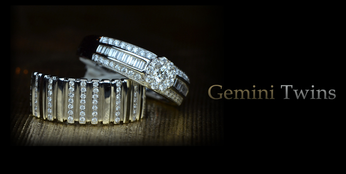 2 Diamond Rings: Solitaire & Locker Band