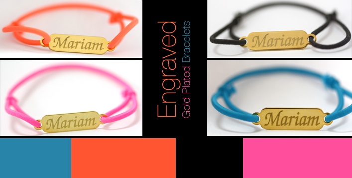 Custom Engraved Gold-Plated Bracelet