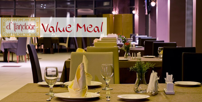 Enjoy a full course exotic lunch at D’Tandoor