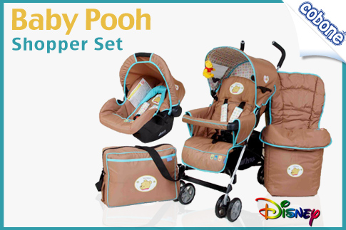 Pooh Stroller Set with Car Seat 