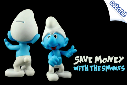 Jazzy Smurfs Coin Bank