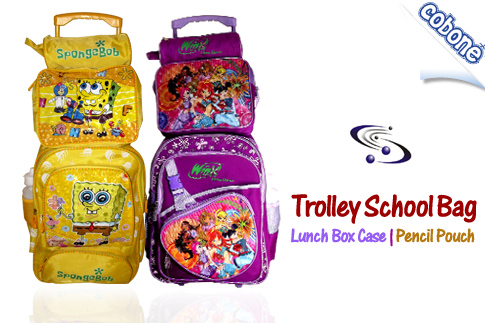 Children’s School Trolley Bag + Pencil Pouch