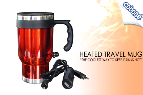 Keep your drinks hot wherever you go using the Heated Travel Mug from Multi Brand Trading LLC for AED 39 (Value AED 80) – Simply plug straight into your cars cigarette lighter, USB port of laptop or pc keeping your drink hot! 