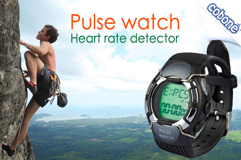 Get the versatile watch with built-in calendar, pulse rate detector, calorie counter , alarm and more while wearing the Pulse Watch from Slogan Advertising for AED 89 (Value AED 200) – Available in white, black and blue!