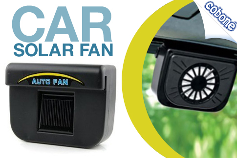 Keep your car cool from summer heat with venting out the hot air inside the car using the auto cool solar powered fan from TheDealGenieOnline for AED 89 (Value AED 210) –Replacing hot air inside the car with cooler outside air! 
