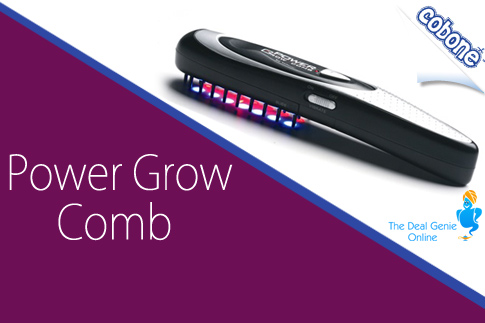 Stimulate your hair follicles for thicker hair and improve your scalp circulation brushing with the laser Power Grow Comb from The Deal Genie Online for AED 99 (Value AED 299) – Promoting hair growth with simple brushing!