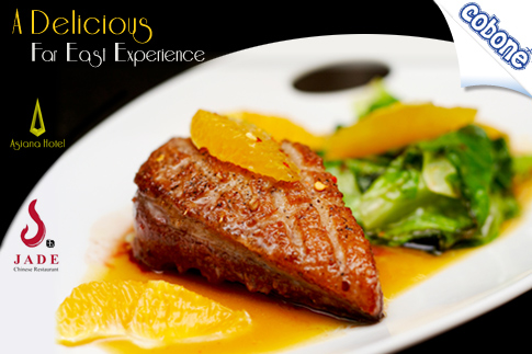 For AED 48, enjoy AED 100 worth of food at Jade Chinese Restaurant, Asiana Hotel – For only AED 50 extra, get 3 house beverages, unlimited soft drinks, water and coffee or Chinese tea! 