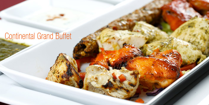 Continental open buffet at Asian Palace 