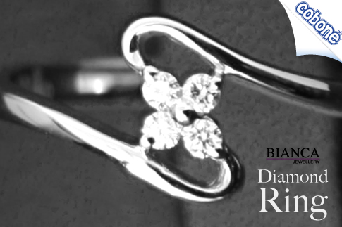 Be the centre of attention with a brand new diamond ring with 18-karat gold for AED 865 from Bianca Jewellers (Value AED 2165) – Various designs available!