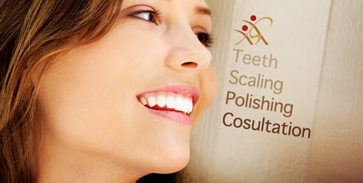 Brighter Teeth with Polishing and Scaling