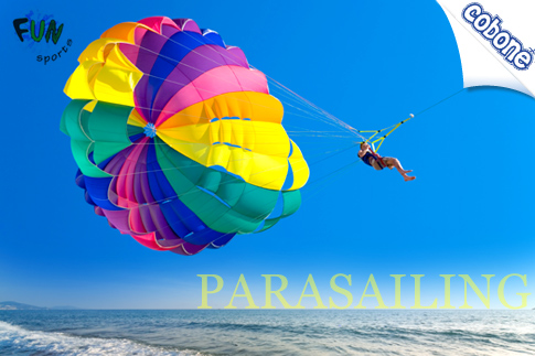 Get sky high parasailing and see the marina and JBR from a better view at Fun Sport for AED 119 (Value AED 250) - Rise Above All!