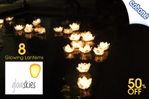 Buy a box of 8 floating lanterns for AED 128 (Value AED 255) – There's a bright idea!