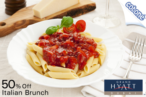 Enjoy a Friday Italian brunch with unlimited beverages at Andiamo, Grant Hyatt Hotel for AED 140 (Value AED 280) – All you can eat and drink!