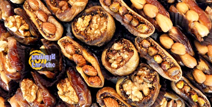 Saudi Dates and Figs Stuffed with Nuts