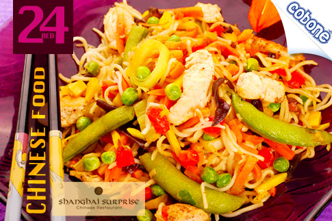 Pay AED 24 and receive a voucher worth AED 50 to spend on authentic Chinese food and beverages at Shanghai Surprise, Al Diar Capital Hotel – Valid on all menu items!