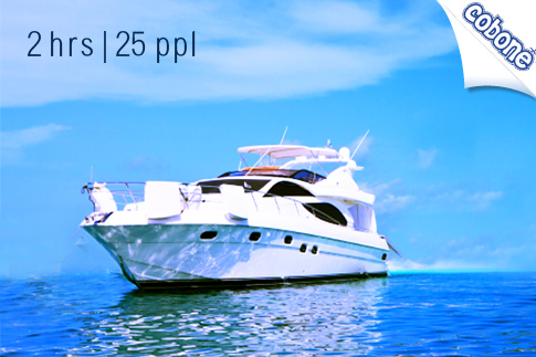 70% off a dream yacht experience for 25 people on board of one of Dubai's premium yachts